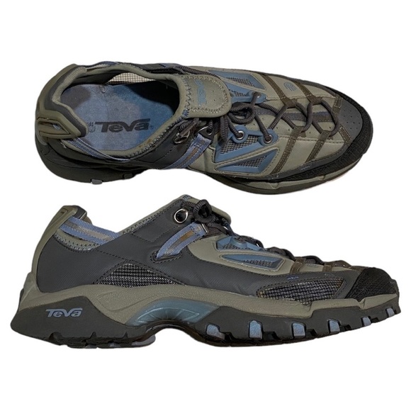 Teva Hiker Low Blue & Tan Size 10 - Picture 2 of 9